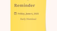 Please be advised that school will be dismissed early tomorrow, Friday, June 6, at 1:52 PM. Kindly make the necessary arrangements to pick up your child at this time. Thank […]